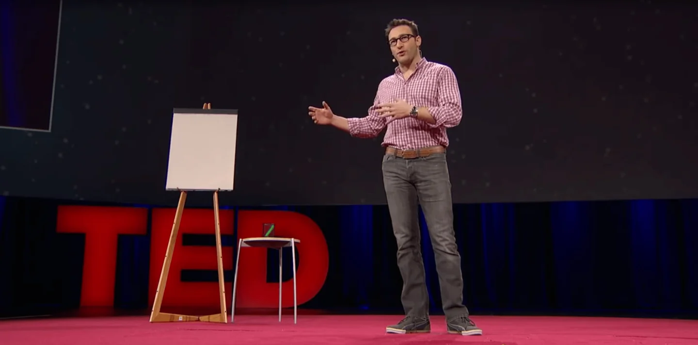 Simon Sinek speaking at TED