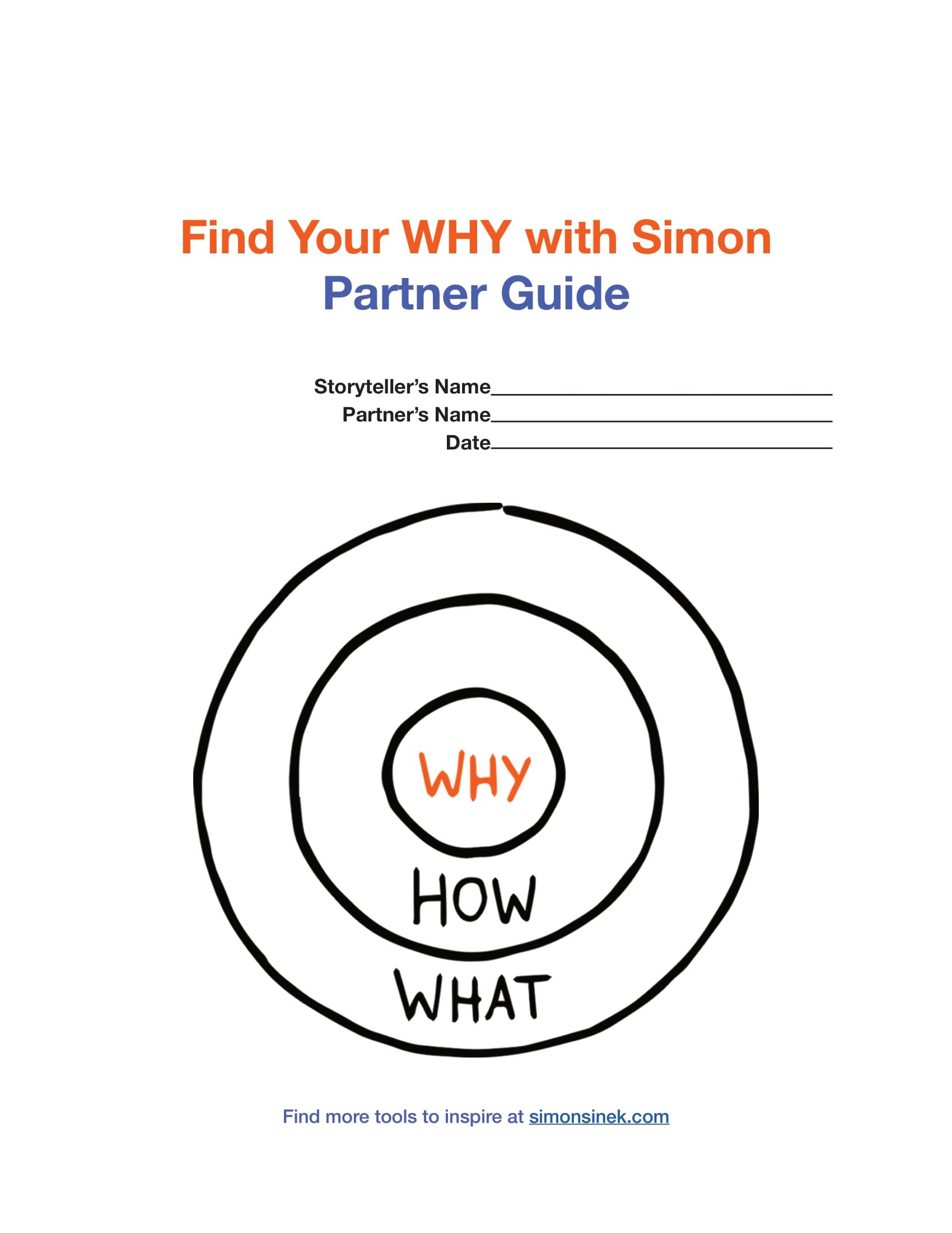 First page of FYW Partner Guide