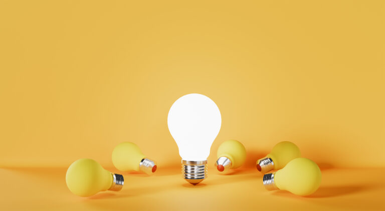 Lightbulb representing ideas