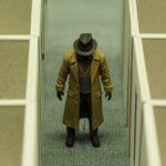 toy burglar in an office