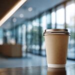 Paper coffee cup.