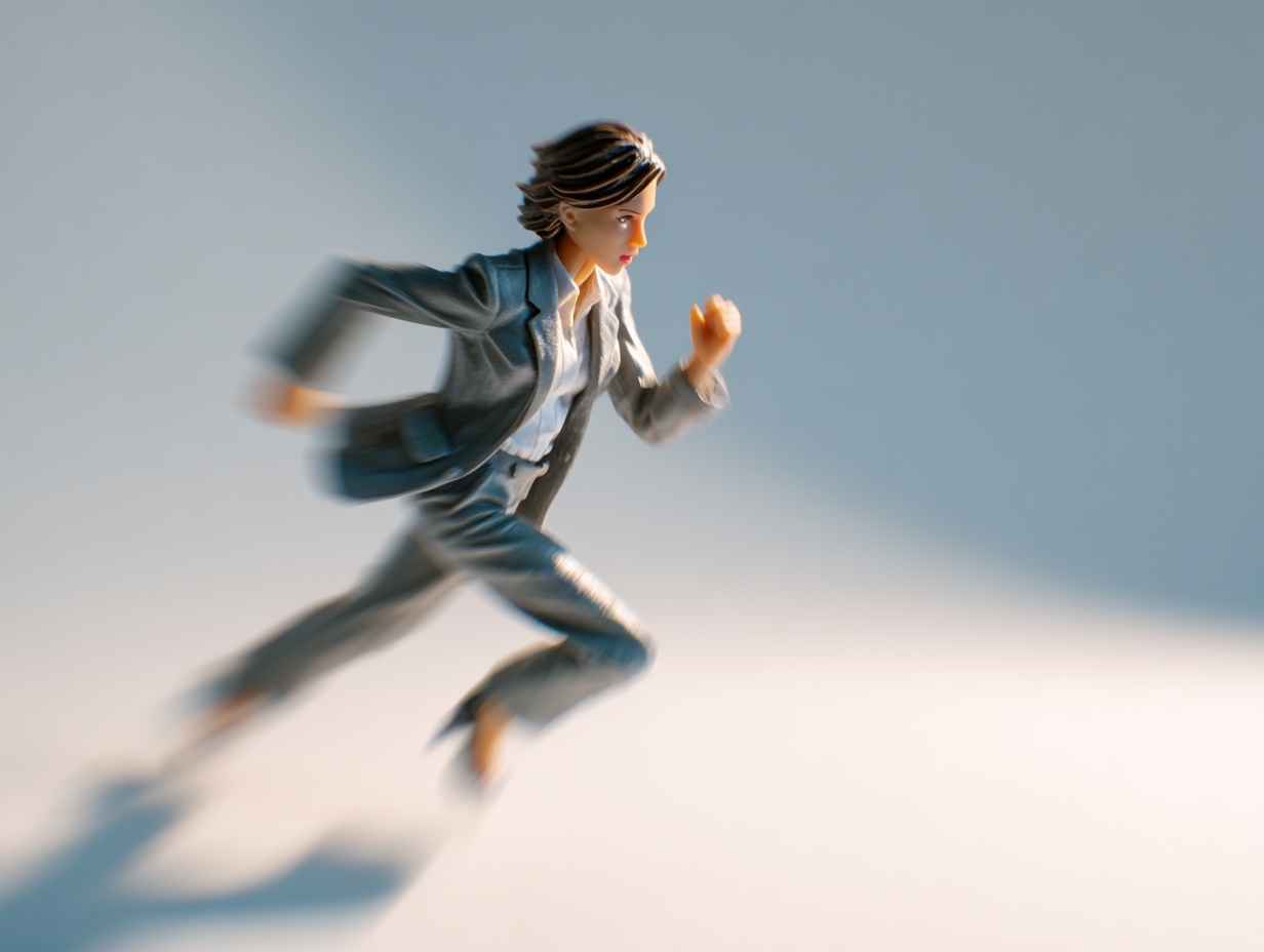 toy figurine running