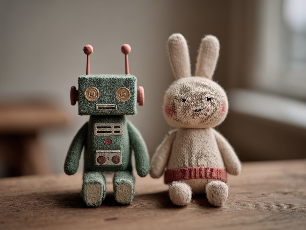 two mismatched toys that are friends but different