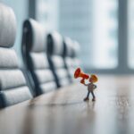 toy with a megaphone being a bad boss