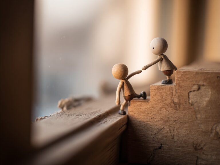 toys helping each other